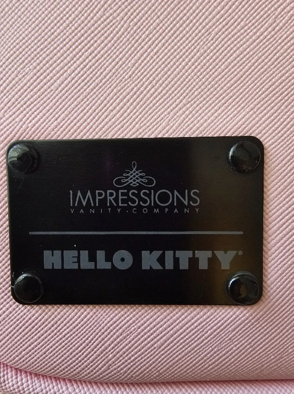 Impression Vanity Makeup Bag with Faux Leather, Hello Kitty Travel Toiletry Bag